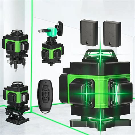 High-Precision 8/12/16 Lines Green Laser Level, Self-Leveling 360 ...