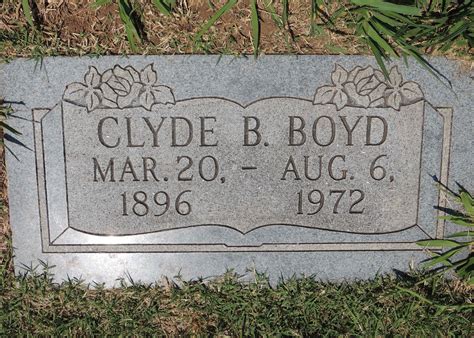 Clyde Bonnie Boyd (1896-1972) - Find a Grave Memorial