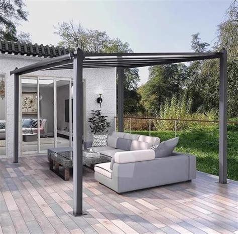 Invezo Outdoor Pergola Garden Gazebo Awning Permanent Strucure (3 x 4 ...