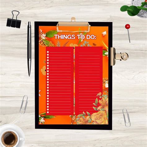 Buy Printable to Do List A4/A5 | Task List | Notes | Printable ...