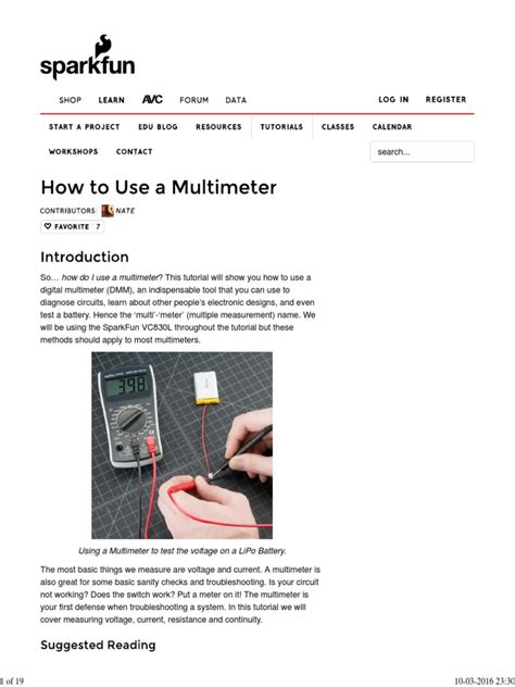 How to Use a Multimeter Tutorial 的图像结果