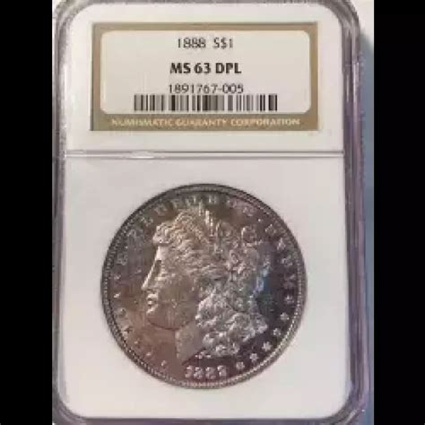 1888 Morgan Silver Dollar NGC MS-63 DPL - Bob Paul Rare Coins
