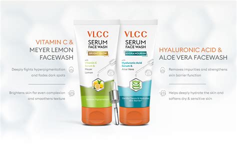 VLCC Vitamin C & Meyer Lemon Serum Facewash - 150 ml to Reduce ...