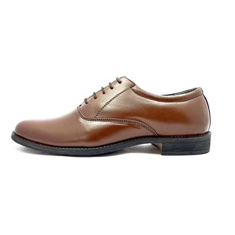 Handcrafted Oxford Formal Lace-up Derby Shoes (Brown) – Foot Stop