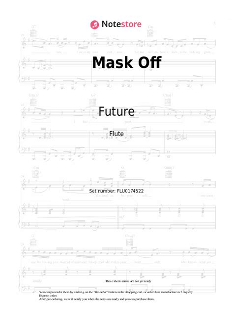 Mask Off Future Flute Notes 的图像结果