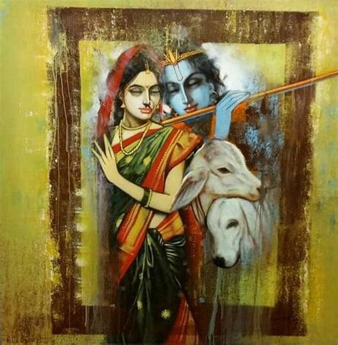 Radha Krishan Acrylic Paintings & Artworks | Buy Acrylic Paintings of ...