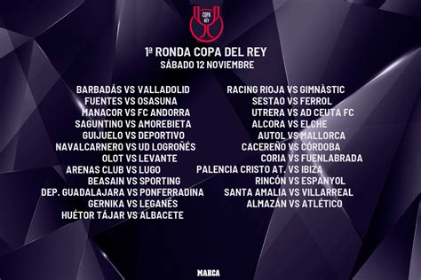 Primera eliminatoria de la Copa del Rey en directo