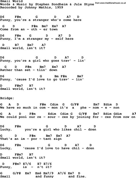 Small World Lyrics