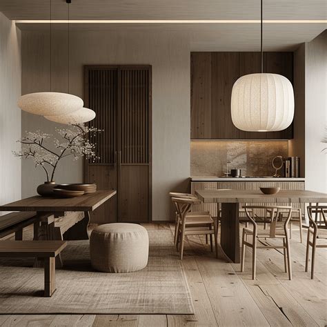 40 Simple Japandi Dining Room Designs To Set The Scene - Edward George ...