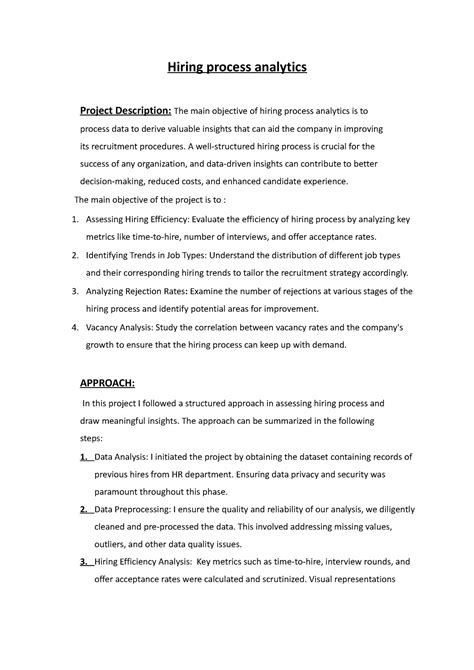 Hiring process analytics report - Hiring process analytics Project ...