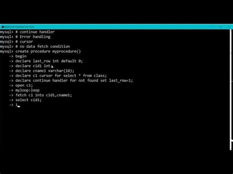 Image result for MySQL Continue Statement