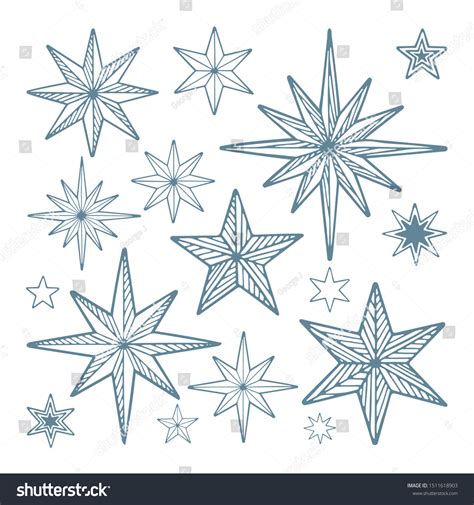 White Stars Drawing Star Drawing Stock Illustrations – 312,936 Star