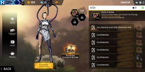 Garena Free Fire: A124 Character skills, Ability, And More