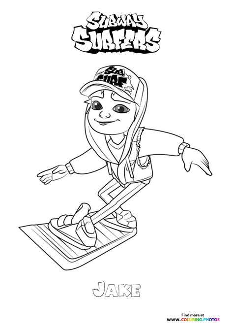 Subway Surfers - Coloring Pages for kids | 100% free print or download