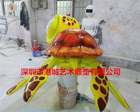 海洋动物主题玻璃钢仿真海龟乌龟雕塑定制哪家好厂家_港城雕塑-站酷ZCOOL