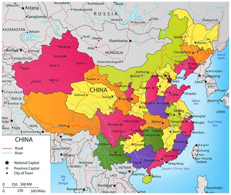 China Political Map | Mappr