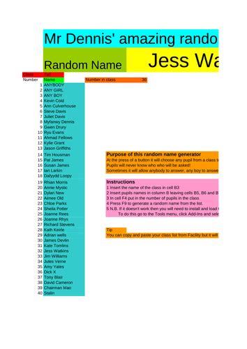 Image result for Random Name Generator List