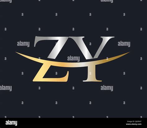 Initial ZY Logo Design Vector Template. Creative Letter ZY Business ...