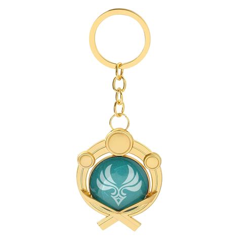 Anime Genshin Impact Vision Keychain - Eye of God Hydro Dendro Electro ...