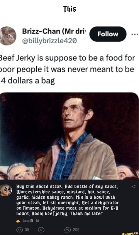 This 3eef Jerky is suppose to be a food for oor people it was never meant to be 4 dollars a bag ...