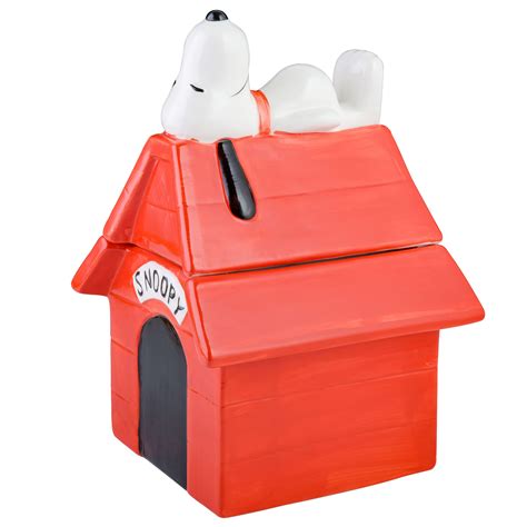 Peanuts Classic Snoopy Doghouse 11.2" Cookie Jar Snoopy Doghouse Cookie ...