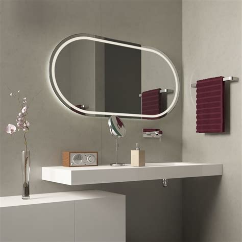 Spiegel oval beleuchtet für Bad & Wohnbereich | Badspiegel