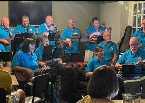 The village Strummers, crown hill, efail isaf, Pontypridd, 7 June 2024 ...