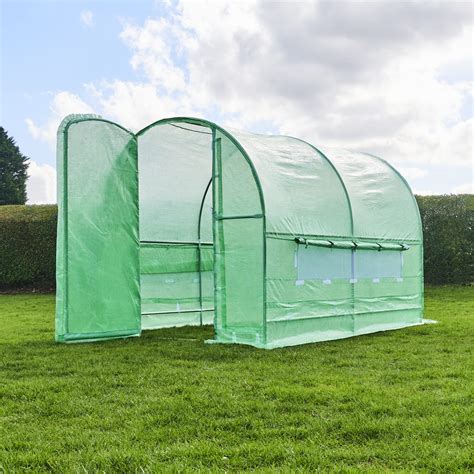 Buy FeelGoodUK Pro Polytunnel 3m x 2m Metal Opening Door Greenhouse ...