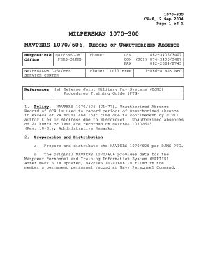Navpers 1070 606 - Fill Online, Printable, Fillable, Blank | pdfFiller