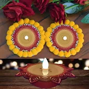Buy SuNZita Water Sensor LED Diya Set - Decorative Lights for Home ...