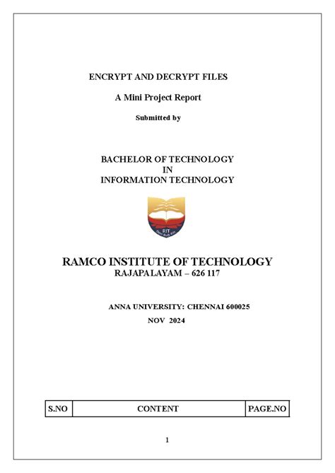 Encrypt AND Decrypt Files Final - ENCRYPT AND DECRYPT FILES A Mini ...
