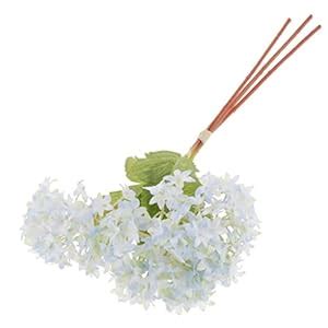 Buy CALANDIS Mini Hydrangea Silk Flower Bouquet Arrangements Floral ...
