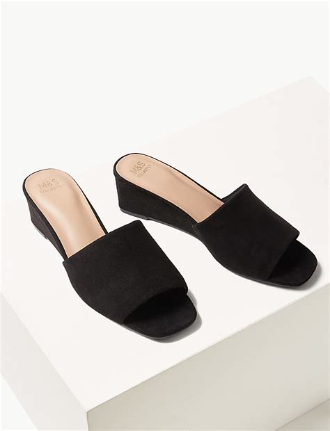 Buy Wedge Heel Mule Sandals at Marks & Spencer