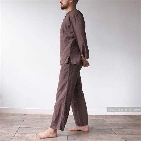 LINEN MEN'S PAJAMAS Linen Mens Pajama Pants and Linen - Etsy UK