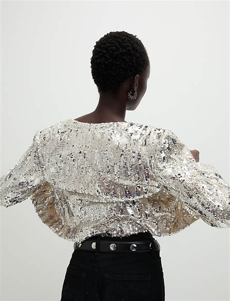 Buy Embellished Cropped Jacket at Marks & Spencer