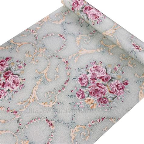 Univocean Pink Floral Self Adhesive Wallpaper, 3D Pattern Washable Peel ...