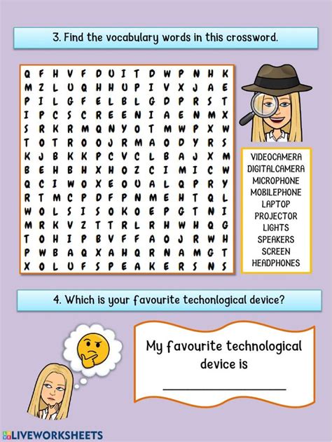 Technology Vocabulary Worksheet 的图像结果