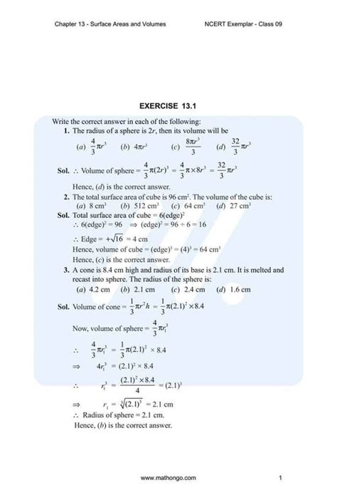 Image result for Class 9 Maths Chapter 13.7
