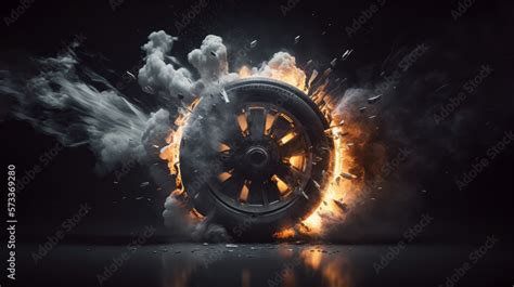 Image result for Exploding Tire Art