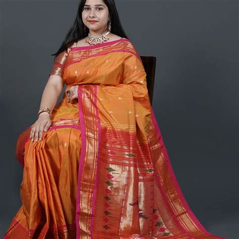 Buy Paithani Silk Saree Online In India - Etsy India