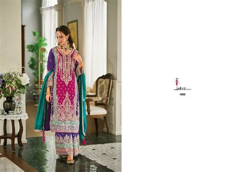 EBA LIFESTYLE SWARA READYMADE DESIGNER EMBOIDERY WORK PLAZO STYLE ...