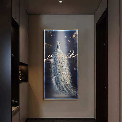 Mystic Azure Peacock – Elegant Avian Wall Art – Light Art Studio ...