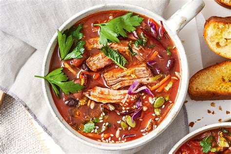 Pork, tomato and bean soup recipe