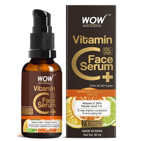 Buy WOW Skin Science Vitamin C+ Face Serum - Vitamin C 20%, Ferulic ...