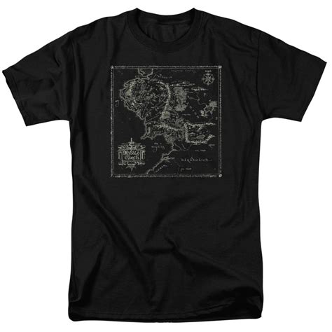 Buy Lord Of The Rings - Map Of Me - Short Sleeve Shirt - XXXXXXX-Large ...