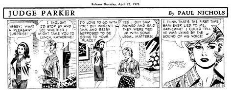 Judge Parker Comic Strip 1973-04-26 | Comics Kingdom