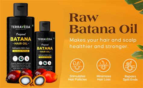 Buy Terraveda Original Batana Hair Oil (100ml) - 100% Pure Batana Oil ...
