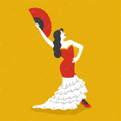 Premium Vector | Flat design flamenco woman illustration