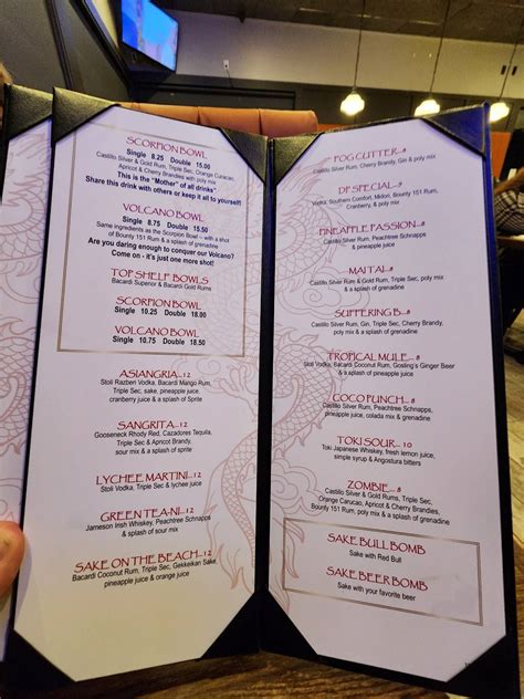 Menu at Dragon Palace Westerly restaurant, Westerly