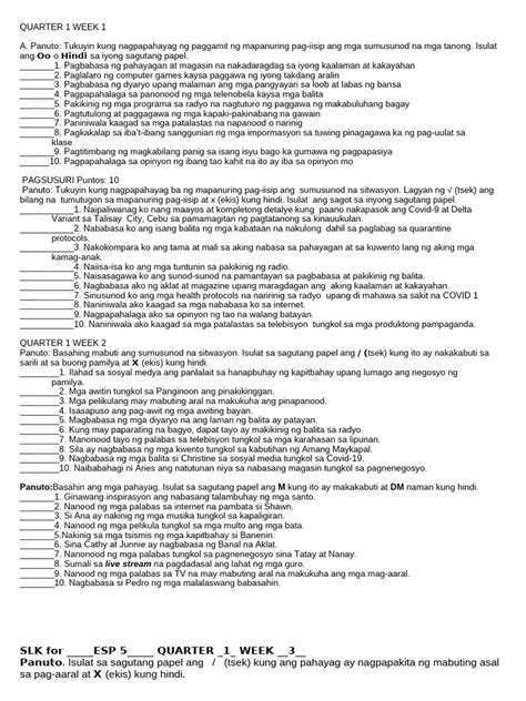 Image result for ESP 5 Quarter 4 Week 1 Module